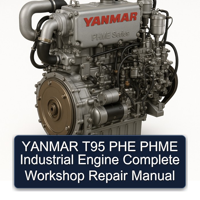 YANMAR T95 PHE PHME Industrial Engine Complete Workshop Repair Manual 