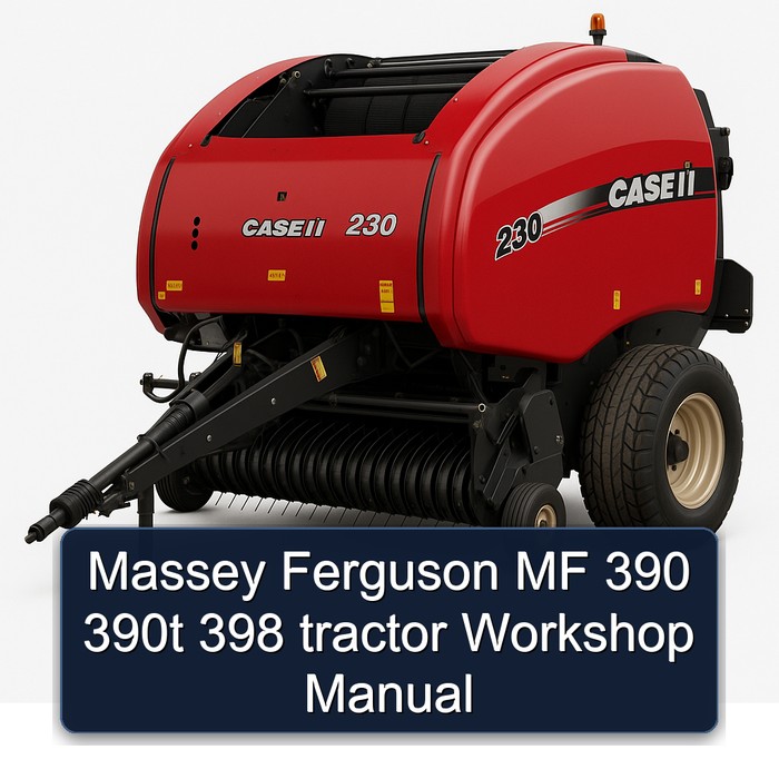 Massey Ferguson MF 390 390t 398 tractor Workshop Manual