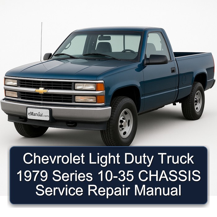 Chevrolet Light Duty Truck 1979 Series 10-35 CHASSIS Manual de servicio y reparación