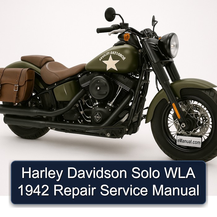 Harley Davidson Solo WLA 1942 Repair Service Manual