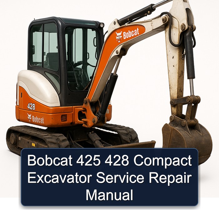 Bobcat 425 428 Compact Excavator Service Repair Manual 