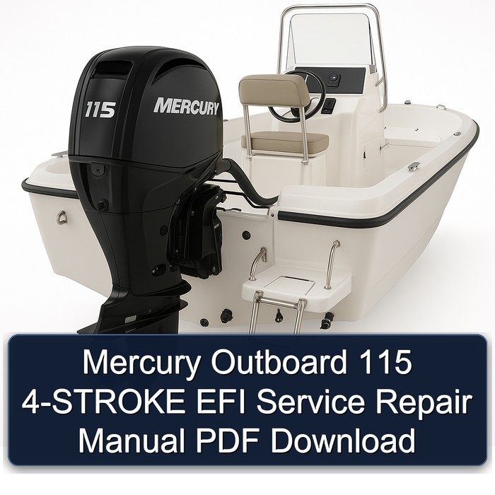 Mercury Outboard 115 4-STROKE EFI Manual de servicio y reparación PDF Download