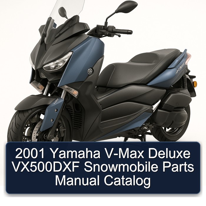 2001 Yamaha V-Max Deluxe VX500DXF Snowmobile Parts Manual Catalog 