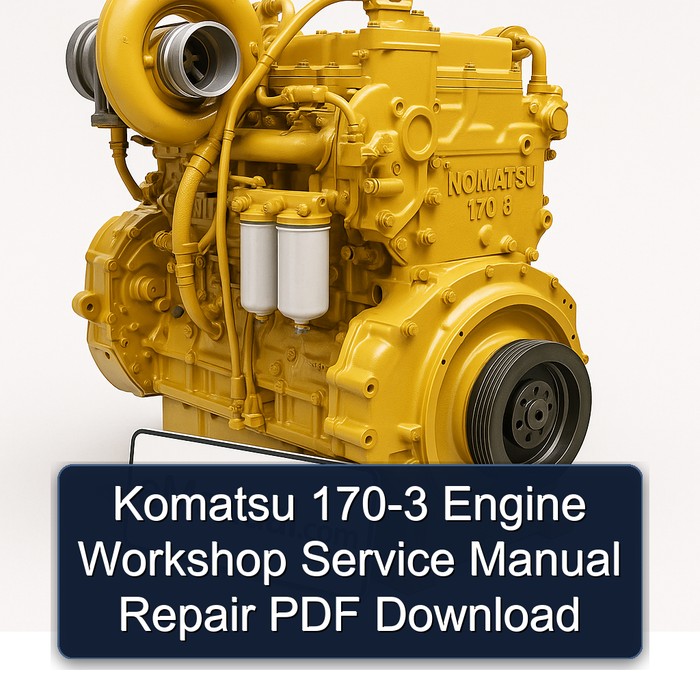 Komatsu 170-3 Engine Workshop Service Manual Repair PDF Download