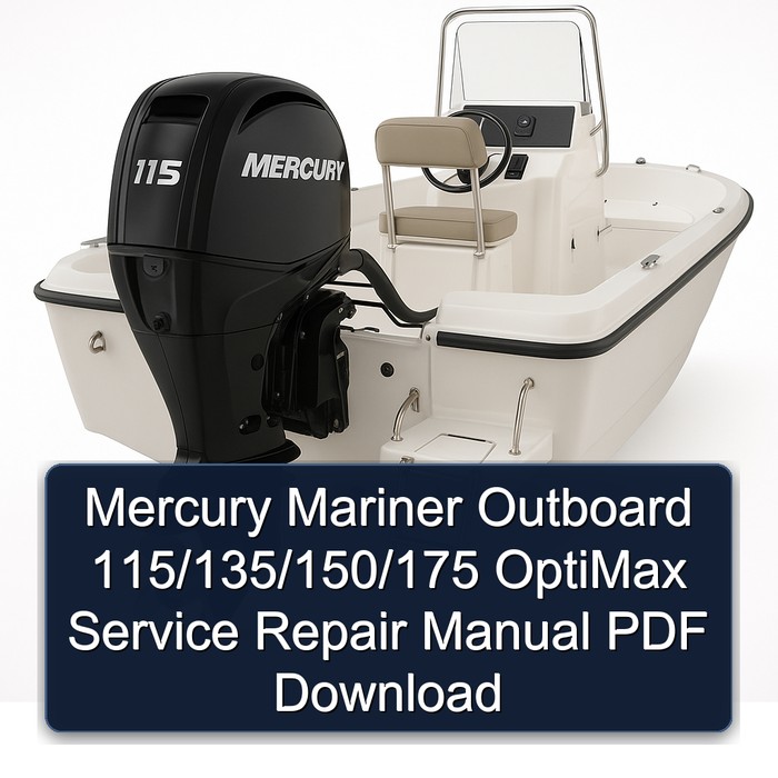 Mercury Mariner Outboard 115/135/150/175 OptiMax Manual de servicio y reparación PDF Download