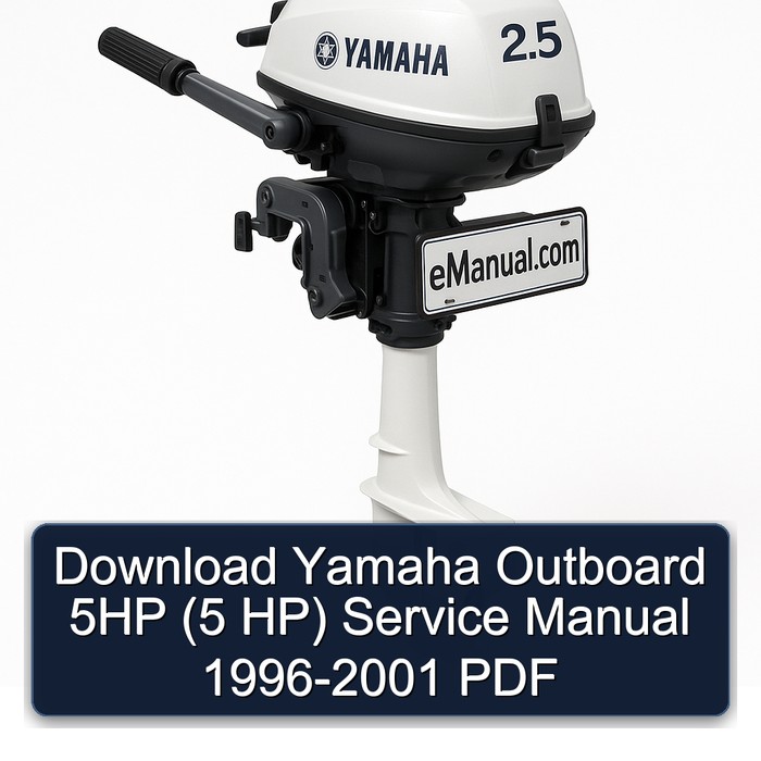 Download Yamaha Outboard 5HP (5 HP) Service Manual 1996-2001 PDF