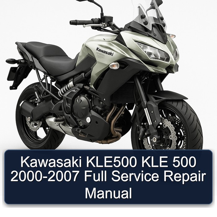 Kawasaki KLE500 KLE 500 2000-2007 Full Manual de servicio y reparación