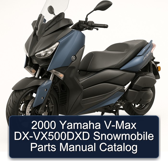 2000 Yamaha V-Max DX-VX500DXD Snowmobile Parts Manual Catalog 