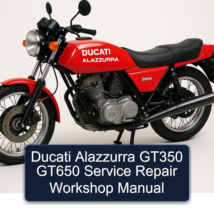 Ducati Alazzurra GT350 GT650 Service Repair Workshop Manual