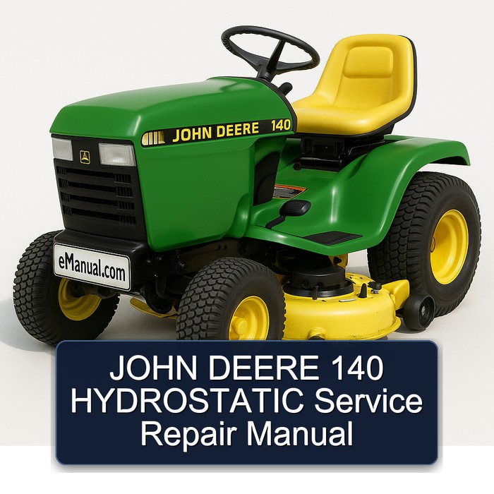 JOHN DEERE 140 HYDROSTATIC Service Repair Manual