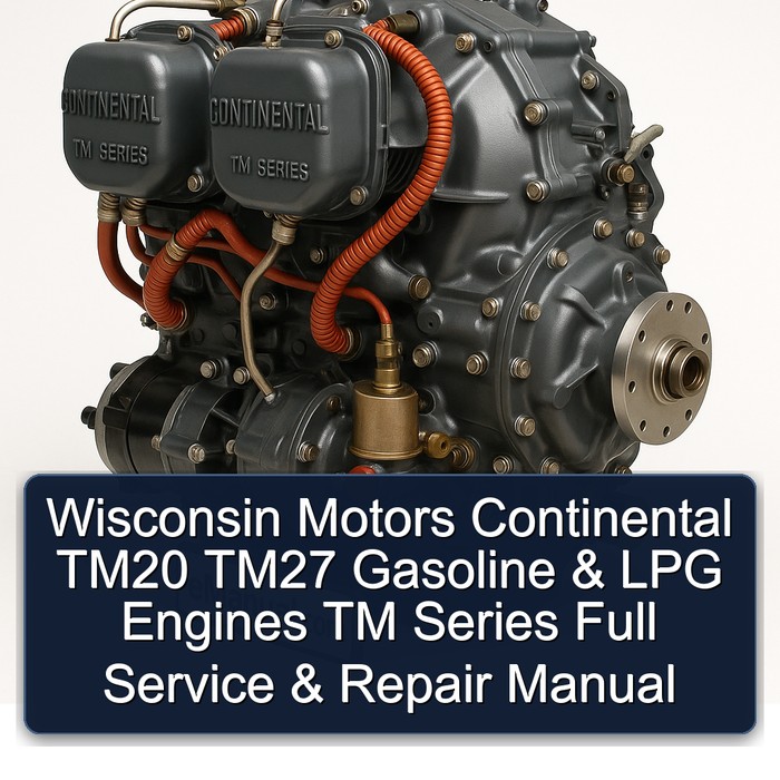Wartungs- und Reparaturhandbuch für Wisconsin Motors Continental TM20/TM27 Benzin- und LPG-Motoren