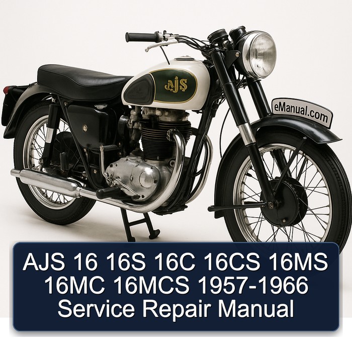AJS 16 16S 16C 16CS 16MS 16MC 16MCS 1957-1966 Manual de servicio y reparación