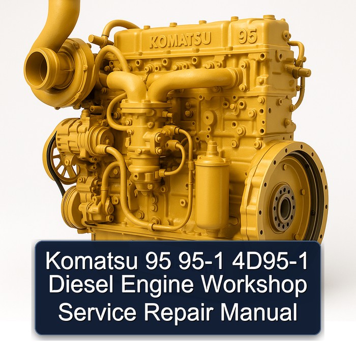 Manual de Reparación y Servicio de Taller para Motor Diesel Komatsu 95-1 (4D95-1)
