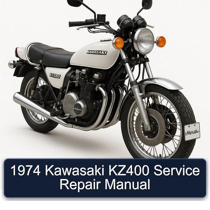 1974 Kawasaki KZ400 Manual de servicio y reparación