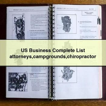 Us Business Complete List Attorneys Campgrounds Chiropractor PDF Download