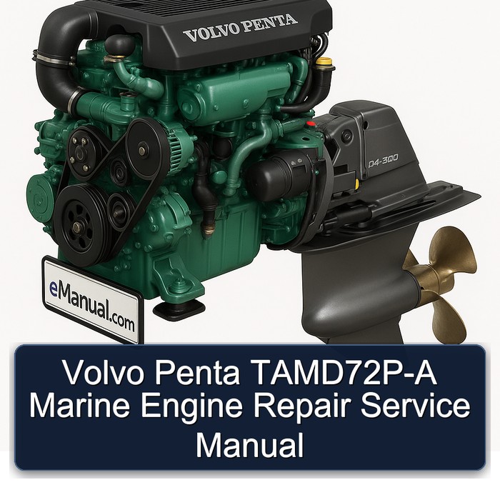 Volvo Penta TAMD72P-A Marine Engine Repair Service Manual