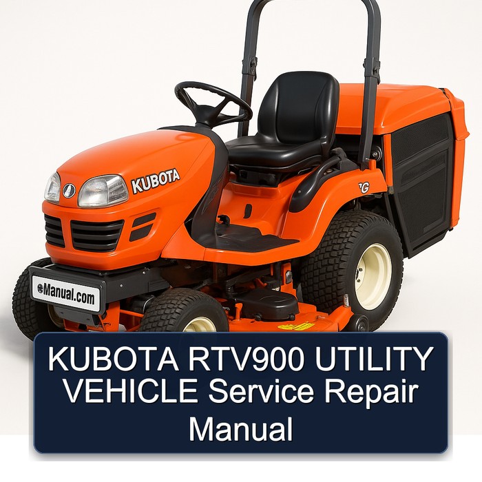 Manual de Servicio y Reparación - Kubota RTV900