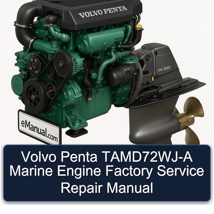 Volvo Penta TAMD72WJ-A Marine Engine Factory Service Repair Manual