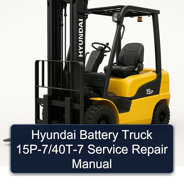 Manual de Reparación y Servicio Hyundai Camión Batería 15P-7/40T-7