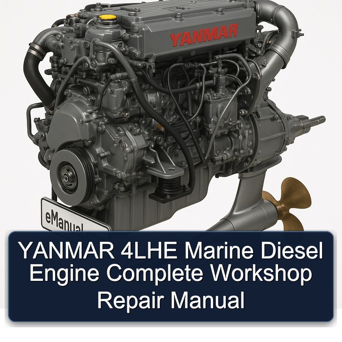 YANMAR 4LHE Marine Diesel Engine Complete Workshop Repair Manual