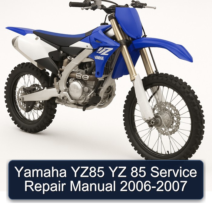 2006 Yamaha YZ85 YZ 85 Workshop Service Repair Manual PDF Download