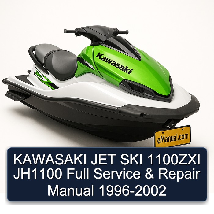 KAWASAKI JET SKI 1100ZXI JH1100 Full Manual de servicio y reparación 1996-2002