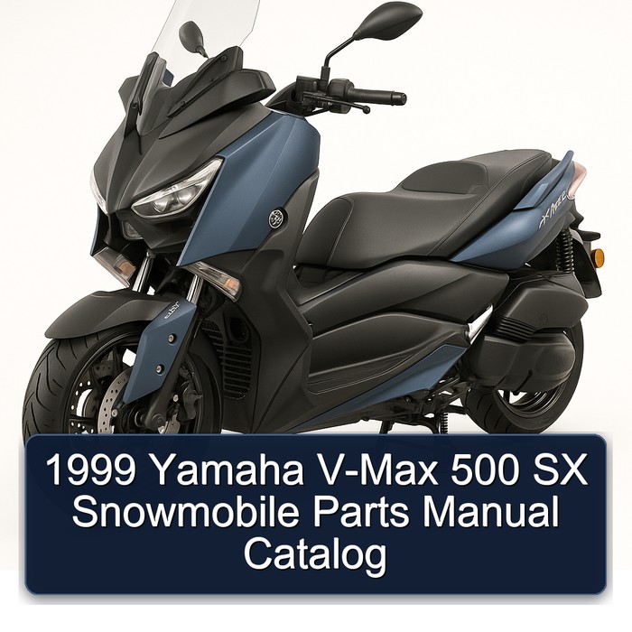 1999 Yamaha V-Max 500 SX Snowmobile Parts Manual Catalog 