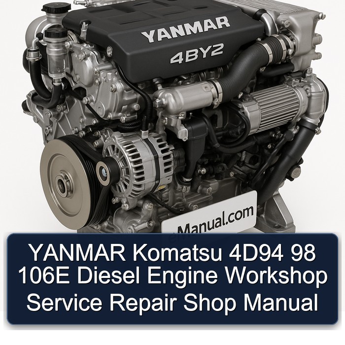 YANMAR Komatsu 4D94 98 106E Diesel Engine Workshop Service Repair Shop Manual