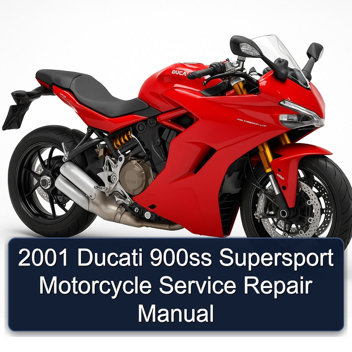 2001 Ducati 900ss Supersport Motorcycle Manual de servicio y reparación