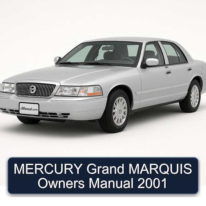 MERCURY Grand MARQUIS Owners Manual 2001