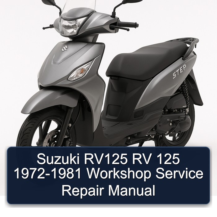 Suzuki RV125 RV 125 1972-1981 Workshop Manual de servicio y reparación