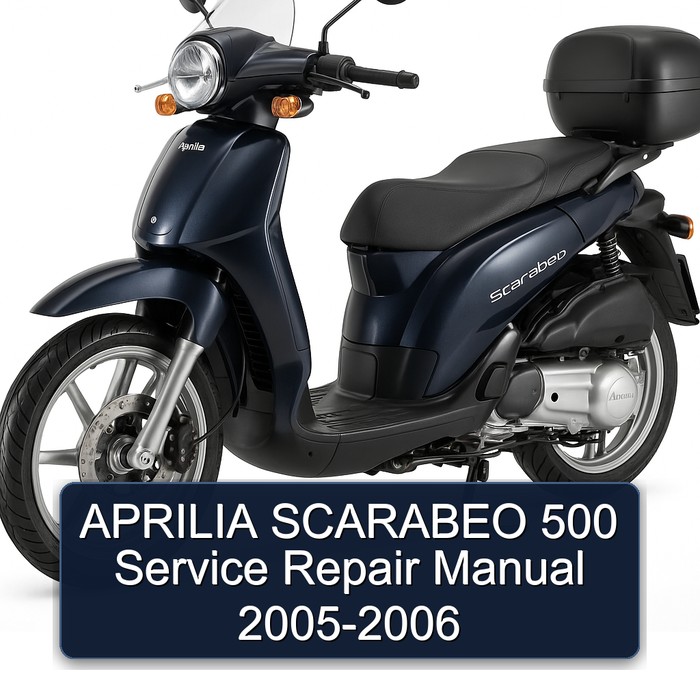 APRILIA SCARABEO 500 Manual de servicio y reparación 2005-2006