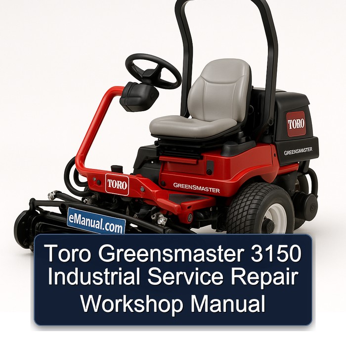 Toro Greensmaster 3150 Industrial Service Repair Workshop Manual