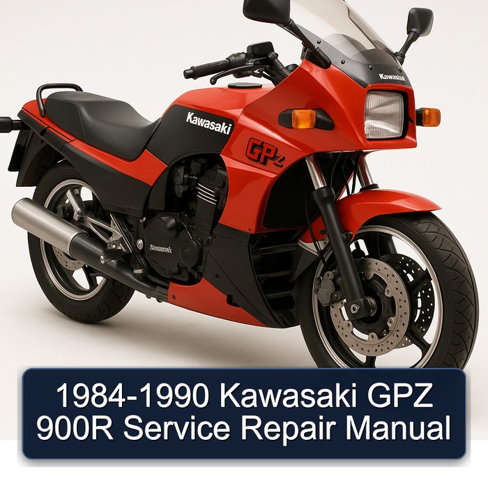 1984-1990 Kawasaki GPZ 900R Manual de servicio y reparación
