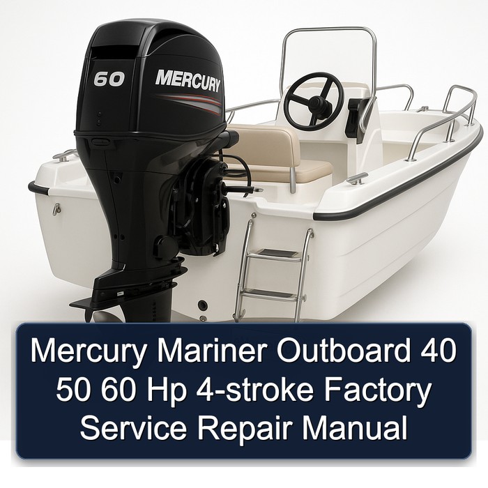 Mercury Mariner Outboard 40 50 60 Hp 4-stroke Factory Service Repair Manual 