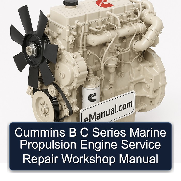 Cummins B & C-Serie Marine-Antriebsmotoren: Werkstatthandbuch für Wartung und Reparatur