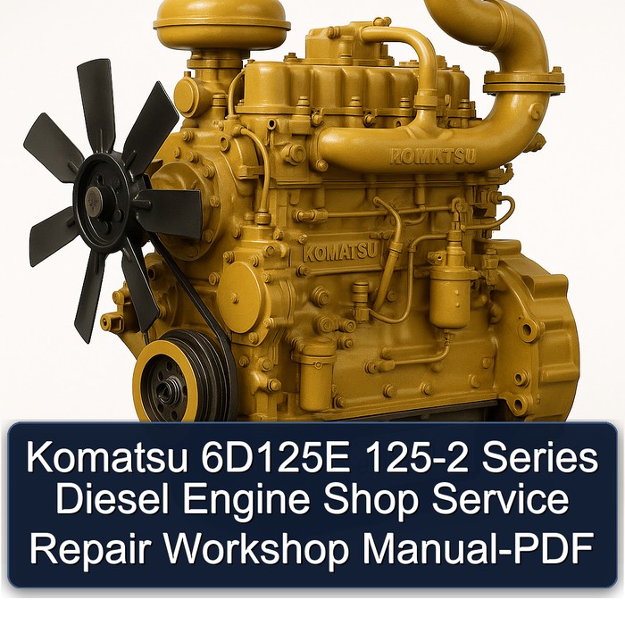 Komatsu 6D125E 125-2 Series Diesel Engine Shop Service Repair Workshop Manual-PDF