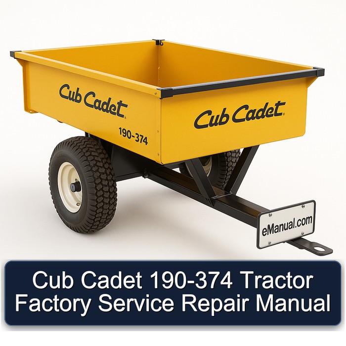 Cub Cadet 190-374 Tractor Workshop Service Repair Manual PDF Download
