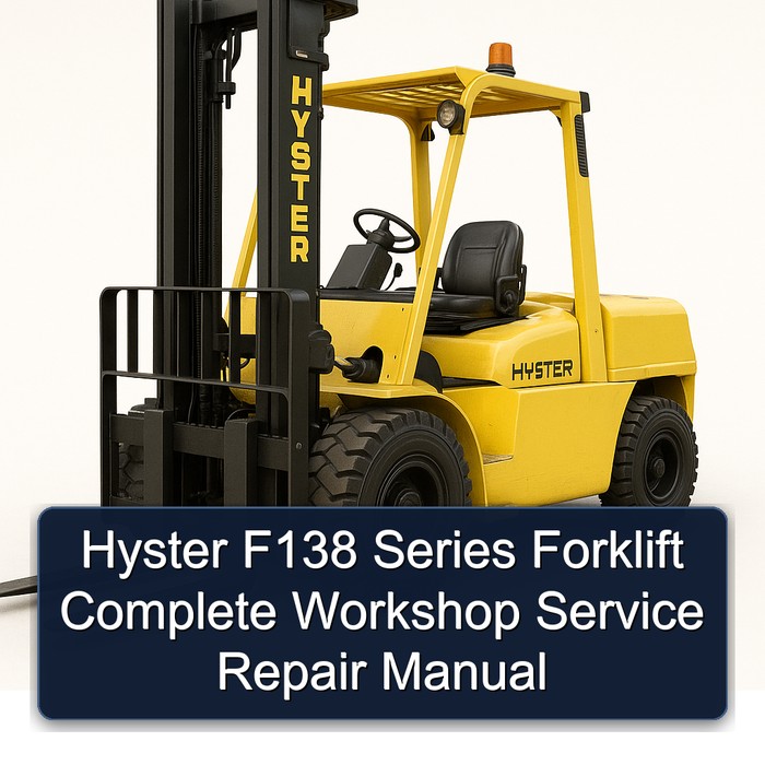 Manual de Servicio y Reparación Completo para Carretillas Elevadoras Hyster F138 Series
