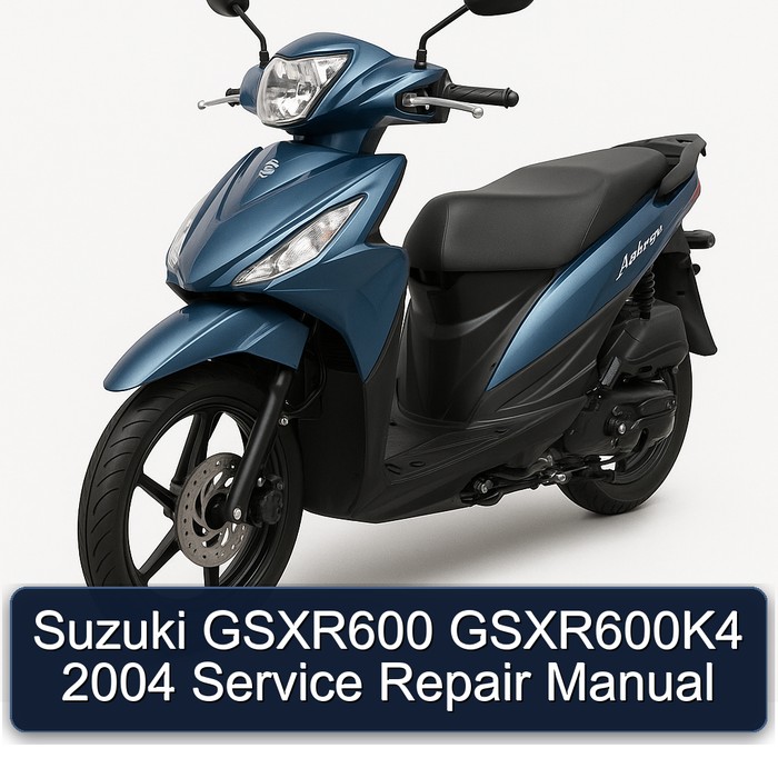 Suzuki GSXR600 GSXR600K4 2004 Manual de servicio y reparación