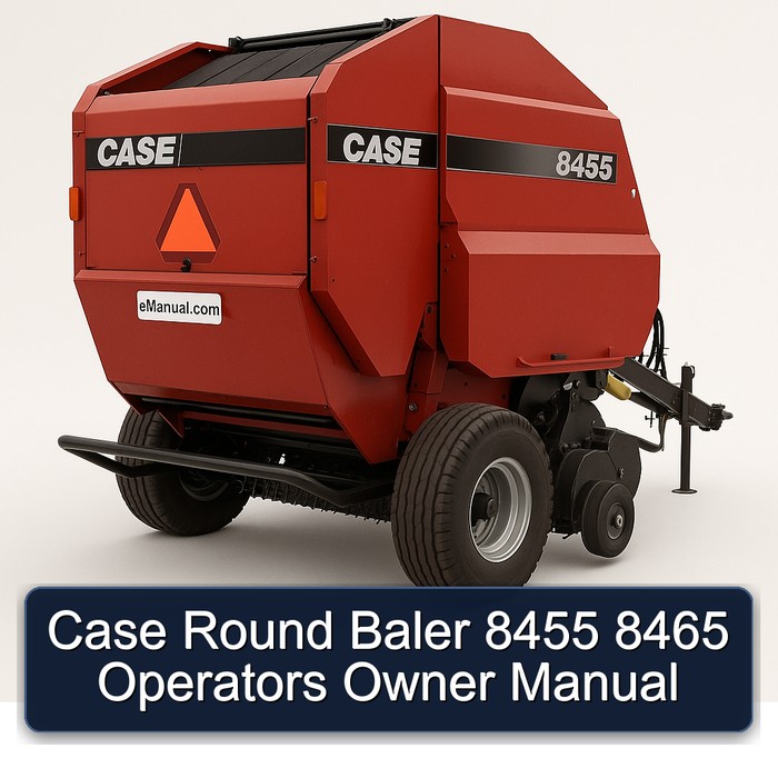 Case Round Baler 8455 8465 Operators Owner Manual