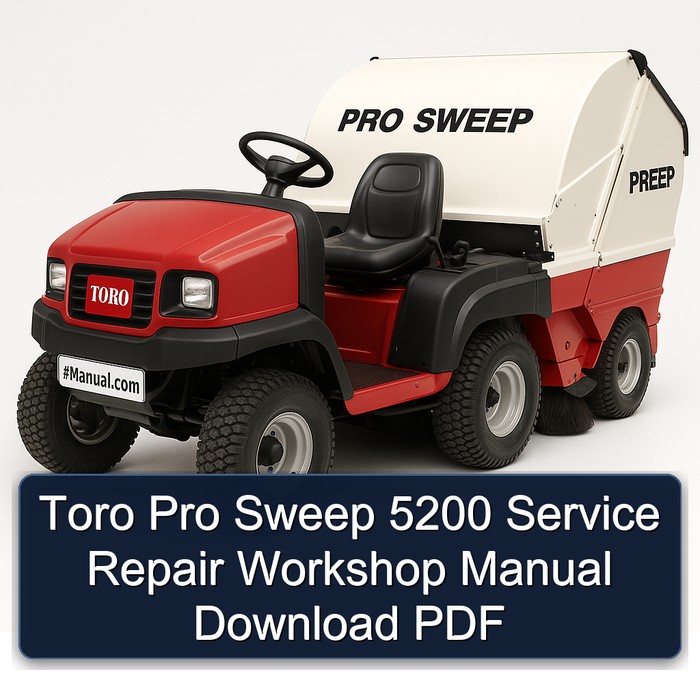 Manual de Reparación y Servicio Toro Pro Sweep 5200 (PDF)