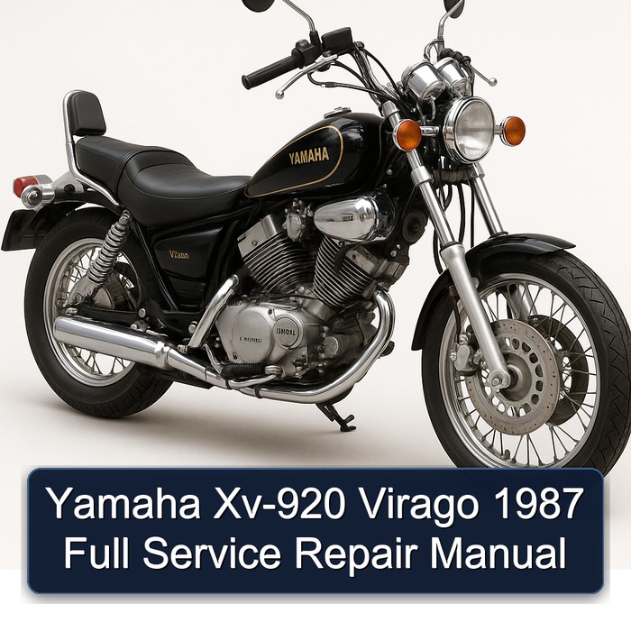 Yamaha Xv-920 Virago 1987 Full Manual de servicio y reparación