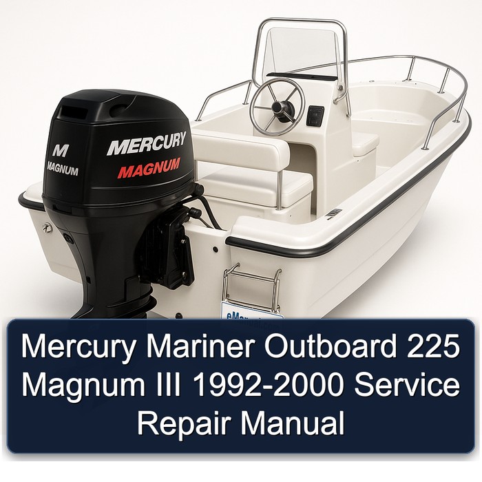 Mercury Mariner Outboard 225 Magnum III 1992-2000 Manual de servicio y reparación