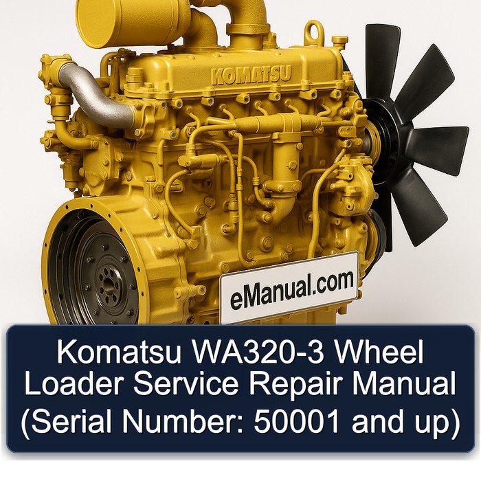 Komatsu WA320-3 Wheel Loader Service Repair Manual (Serial Number: 50001 and up) 