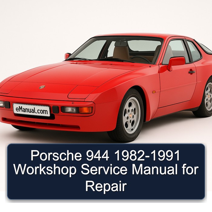 Porsche 944 1982-1991 Workshop Service Manual for Repair