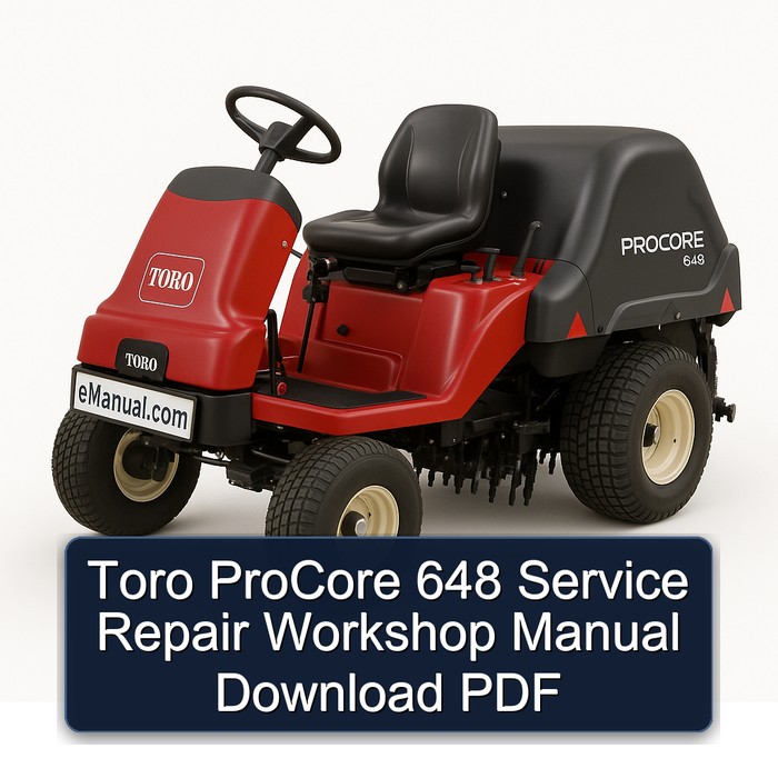 Manual de Reparación y Servicio Toro ProCore 648 (PDF)