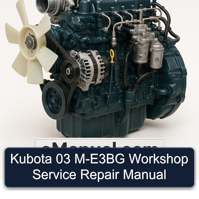 Kubota 03 M-E3BG Workshop Service Repair Manual