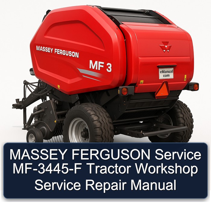 MASSEY FERGUSON Service MF-3445-F Tractor Workshop Service Repair Manual 