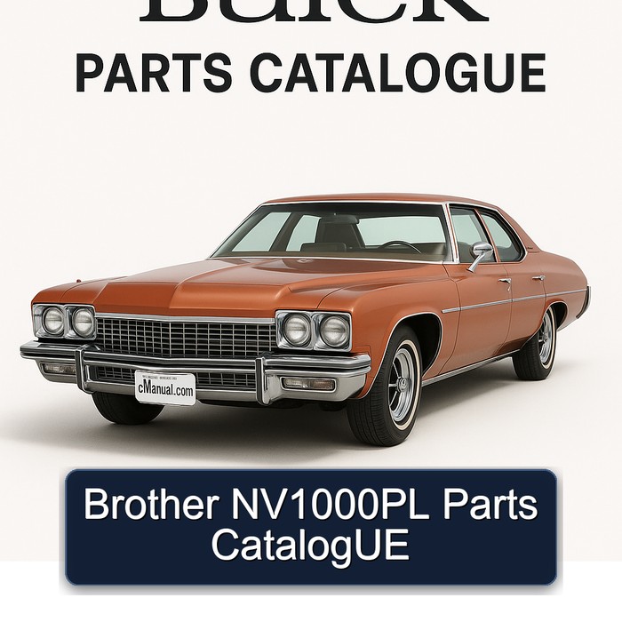 Brother NV1000PL Parts CatalogUE